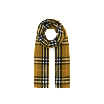 BURBERRY Cashmere Check Motif Scarf 155 cm