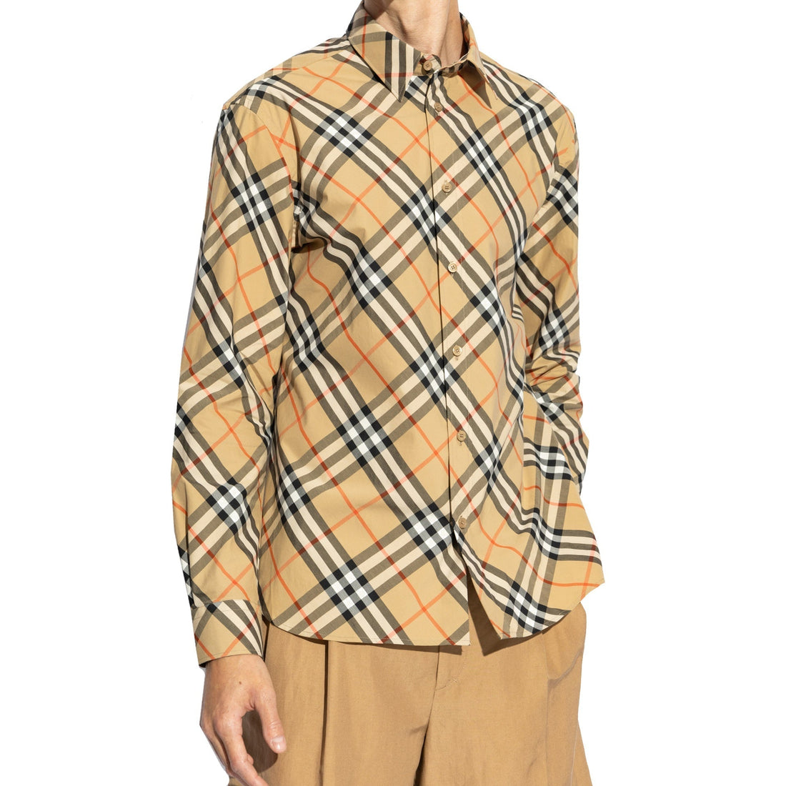 BURBERRY Checkered Design Plaid Shirt for Men
