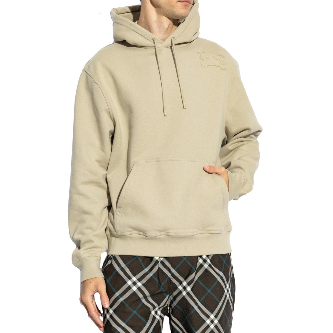 BURBERRY Cotton Hooded Sweatshirt for Men