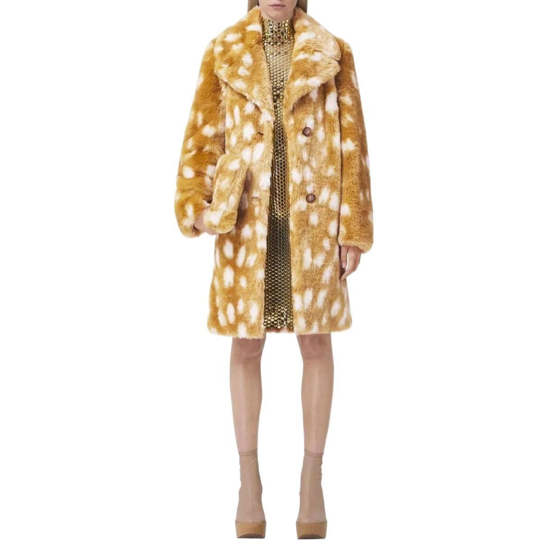 BURBERRY Faux Fur Jacket