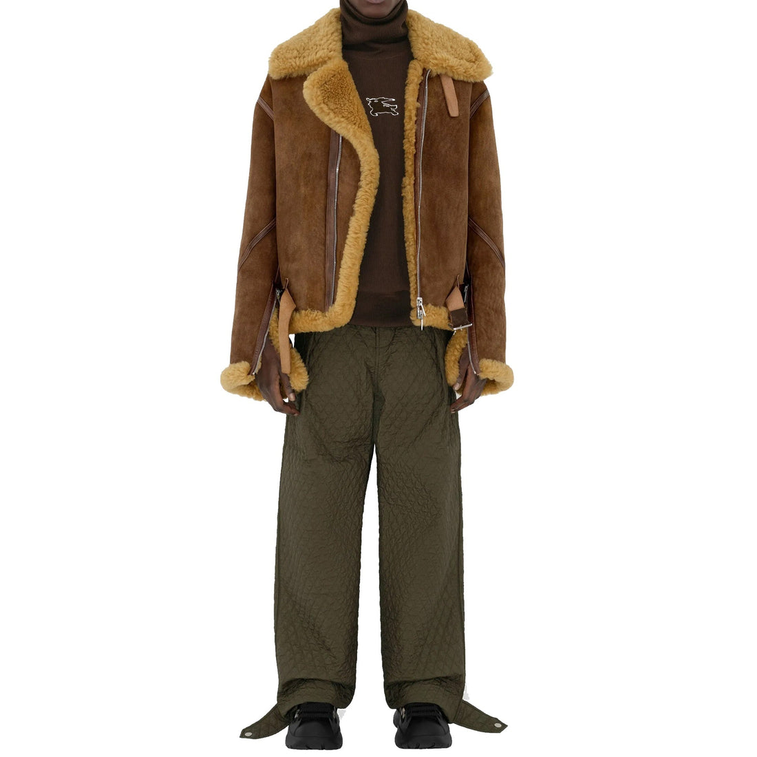 BURBERRY Quilted Pleated Pants for Men