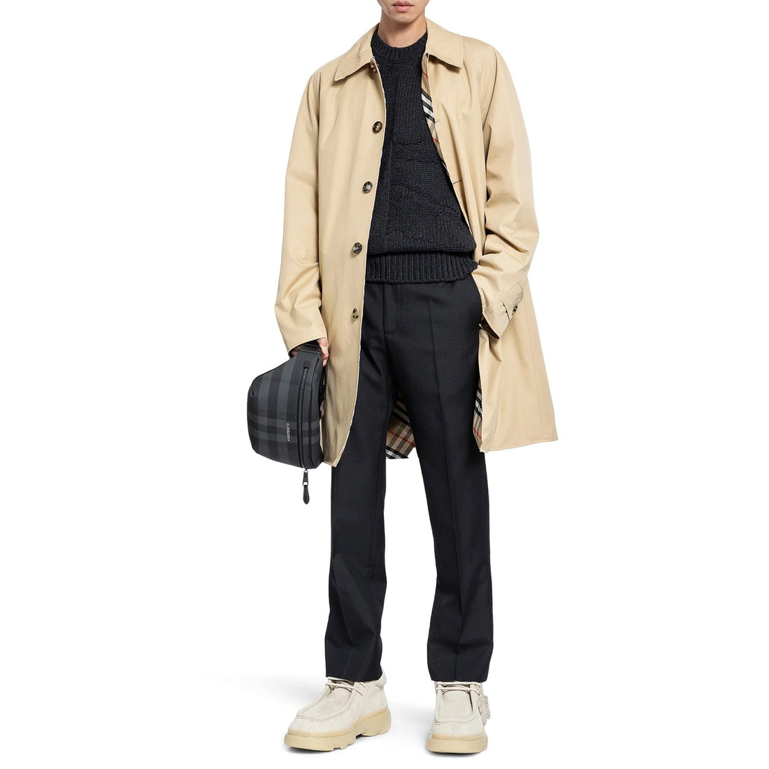 BURBERRY Reversible Gabardine Car Jacket for Men