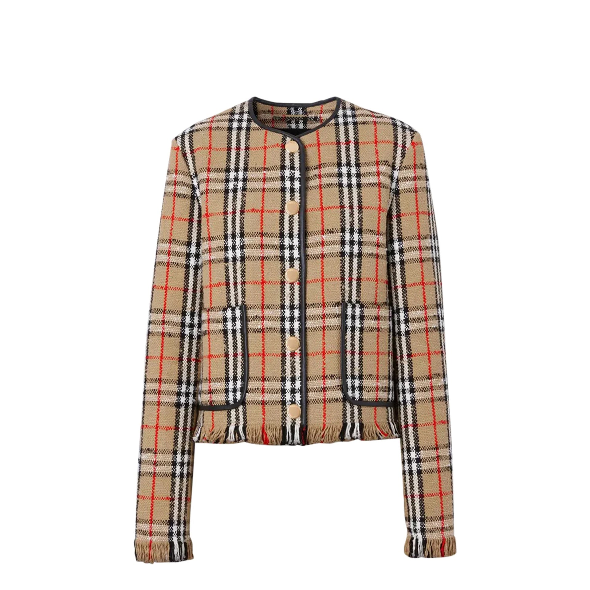 BURBERRY Vintage Check Motif Jacket