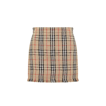BURBERRY Vintage Pattern Mini Skirt for Women