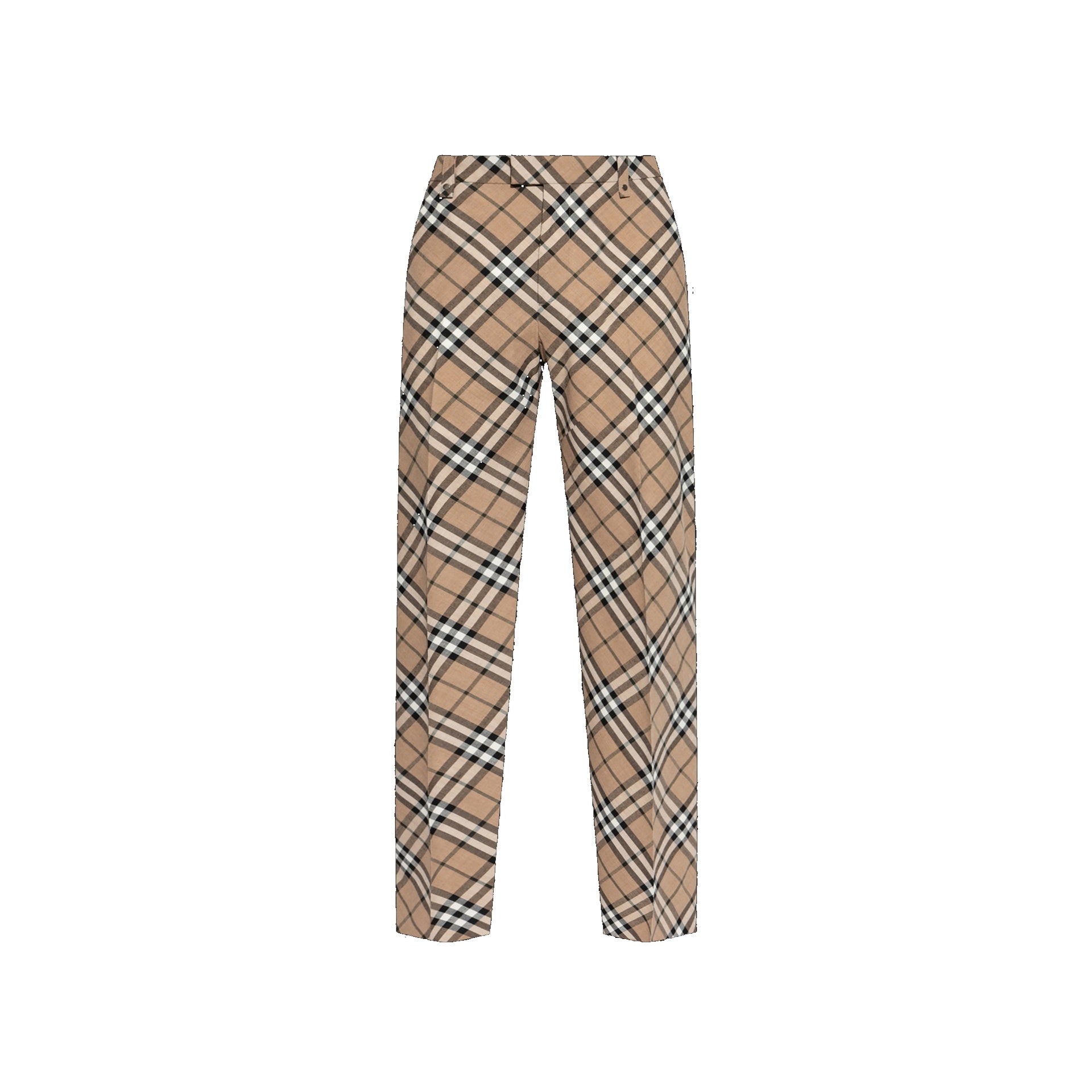 BURBERRY Wool Blend Check Pants