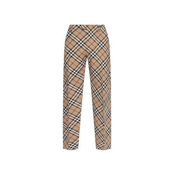BURBERRY Wool Blend Check Pants