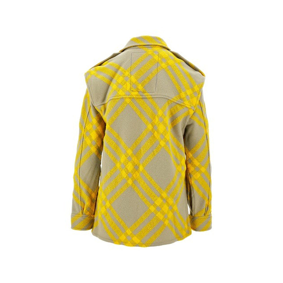 BURBERRY Wool Checkered Design Jacket for Women