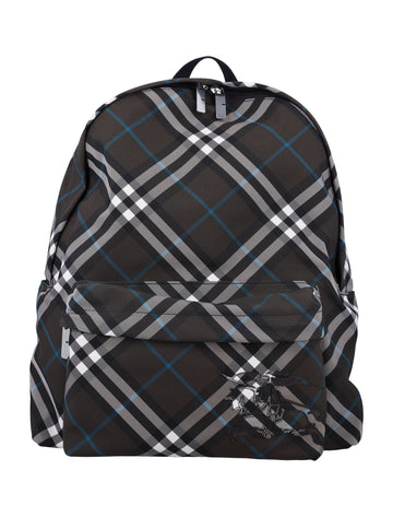 BURBERRY Check Backpack - 41cm Height, 35cm Width, 14cm Depth