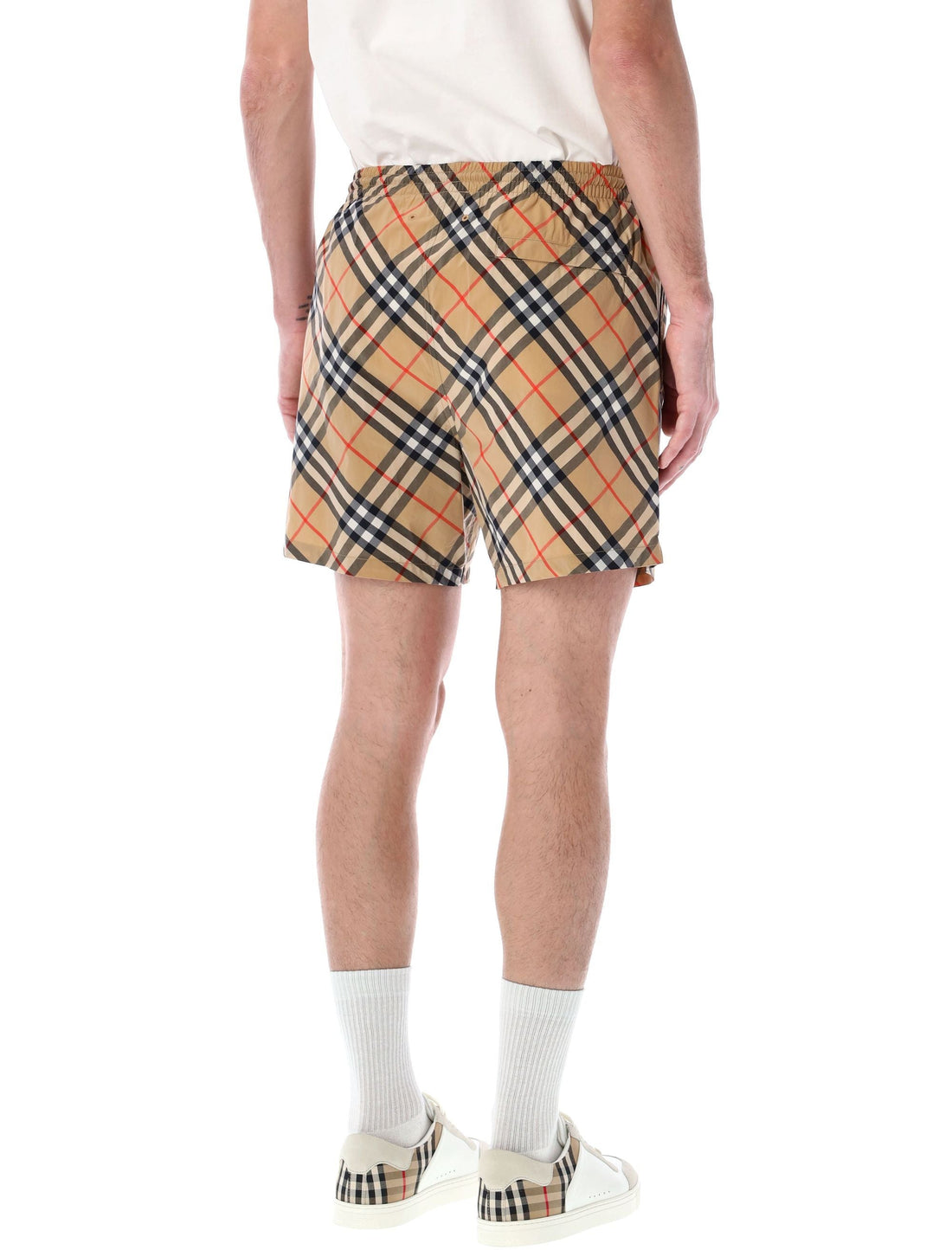 BURBERRY Check Swim Shorts for Men