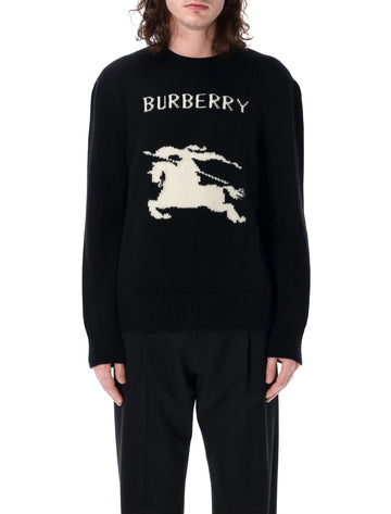 BURBERRY Wool Cashmere Crew Neck Sweater for Men