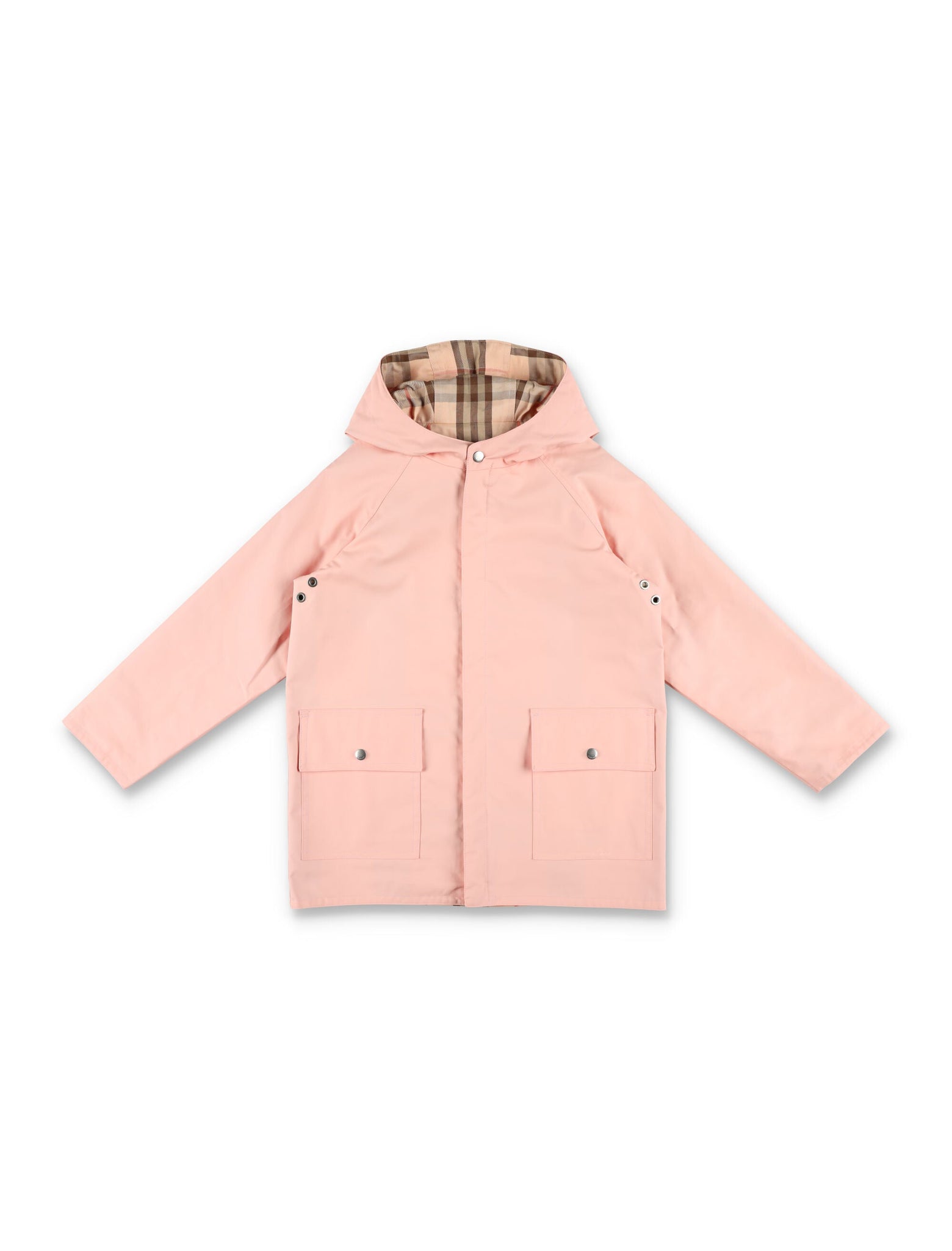BURBERRY Reversible Check Cotton Jacket for Girls