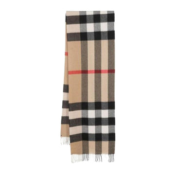 BURBERRY Half Mega Check Wool Scarf