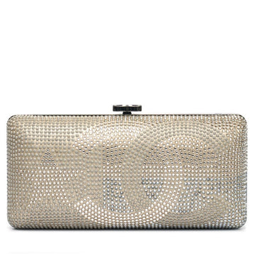 Top Quality Chanel Metallized Lambskin Embellished with Strass Paris-Dallas Clutch