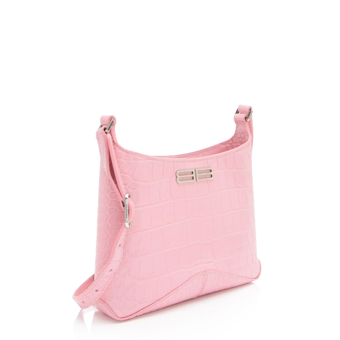 Balenciaga Shiny Croc Embossed Calfskin XX Small Shoulder Bag