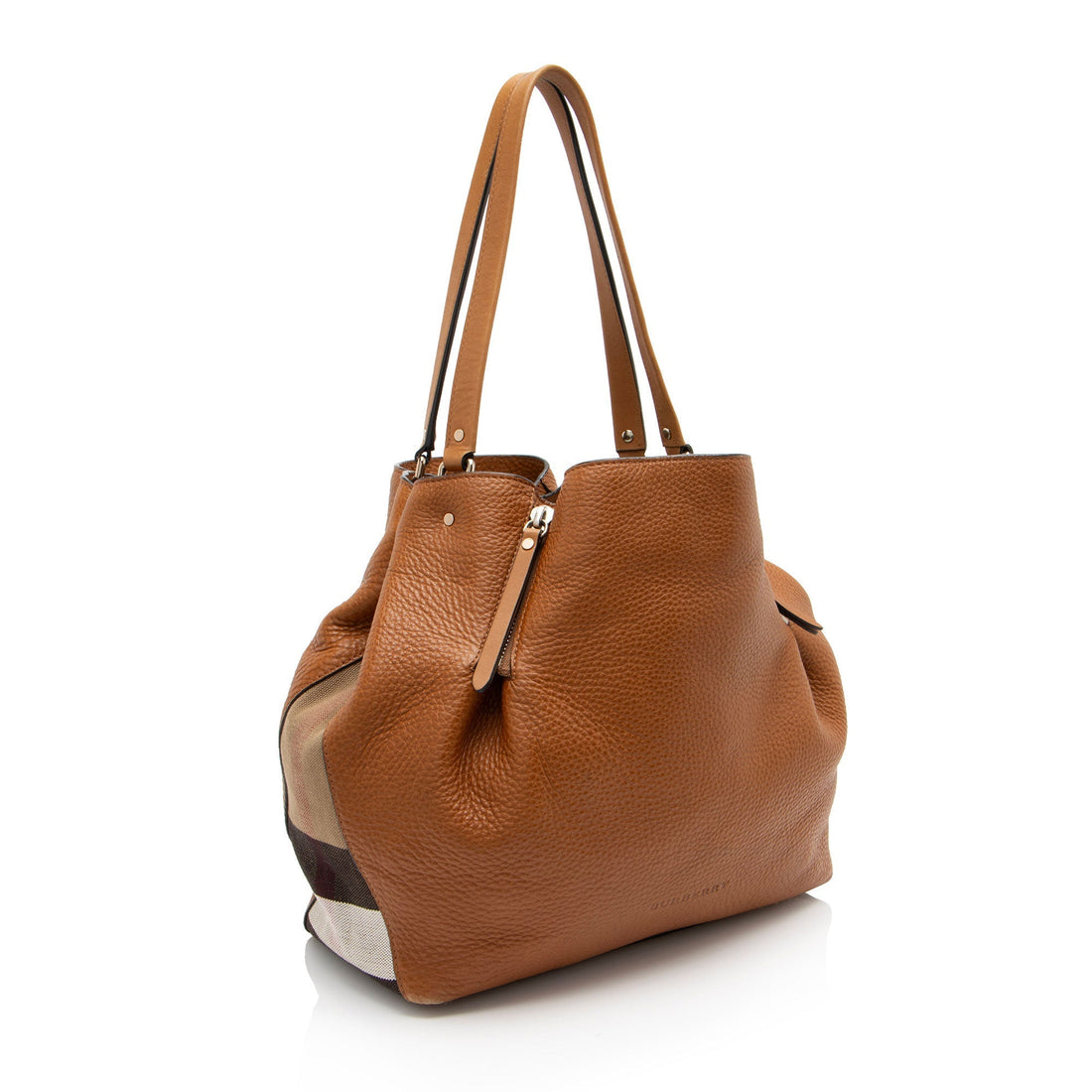 Burberry Calfskin House Check Maidstone Medium Shoulder Bag (SHF-17R658)