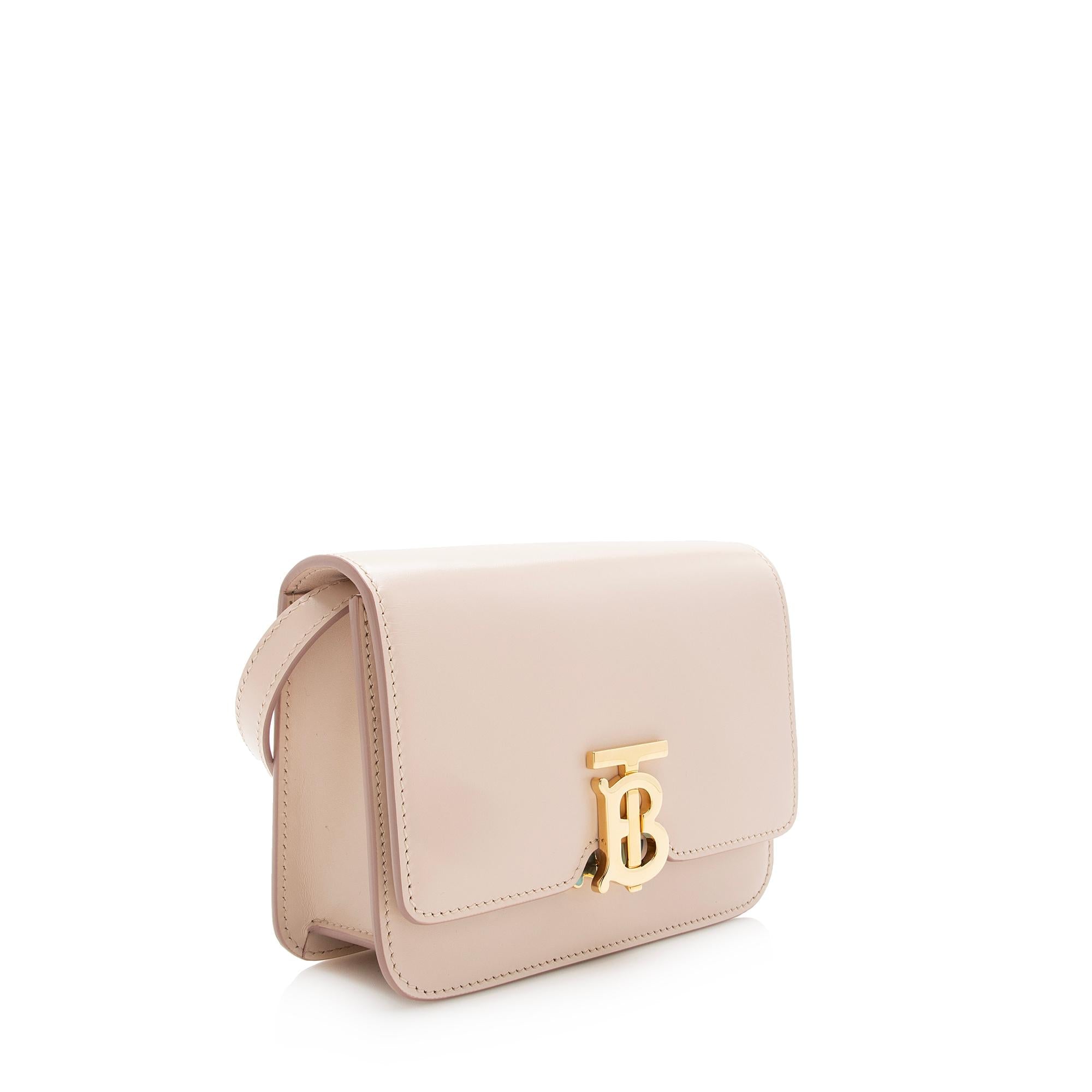 Burberry Leather TB Flap Mini Shoulder Bag