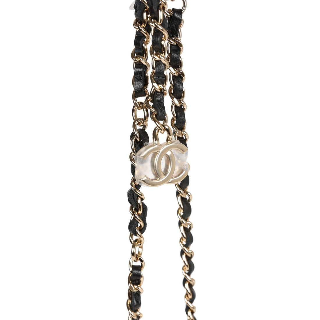 Chanel Camellia Embossed Belt Bag Black Lambskin Light Gold Hardware