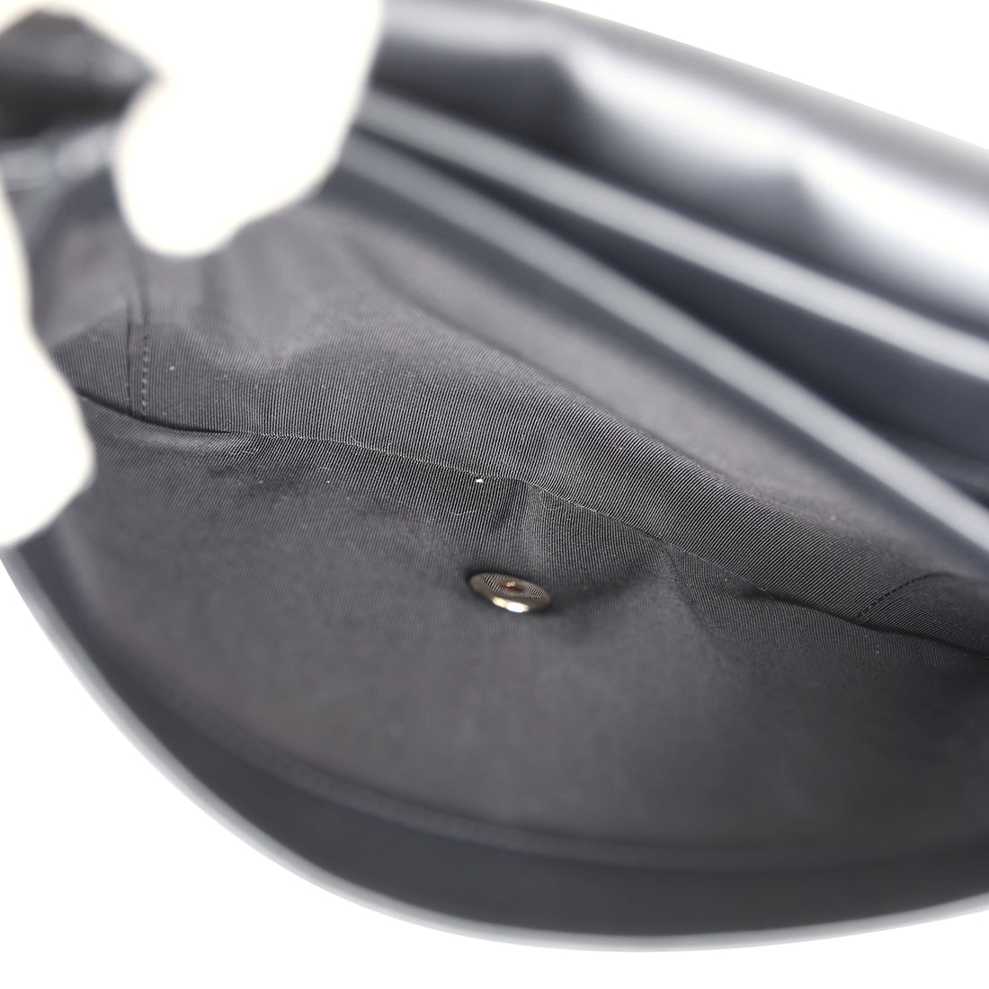 Chanel Flap Bag Black Calfskin Light Gold Hardware