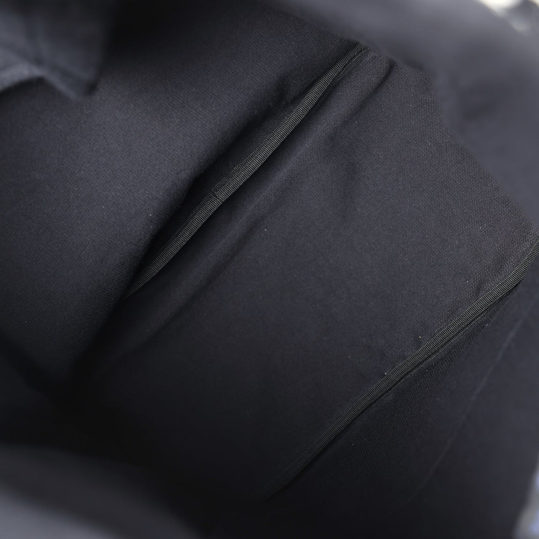 Chanel Coco Beach Tote Black Terry Cloth with Towel