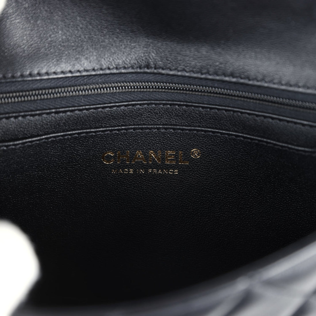 Chanel Mini Pearly Chain Flap Bag Black Lambskin Brushed Gold Hardware