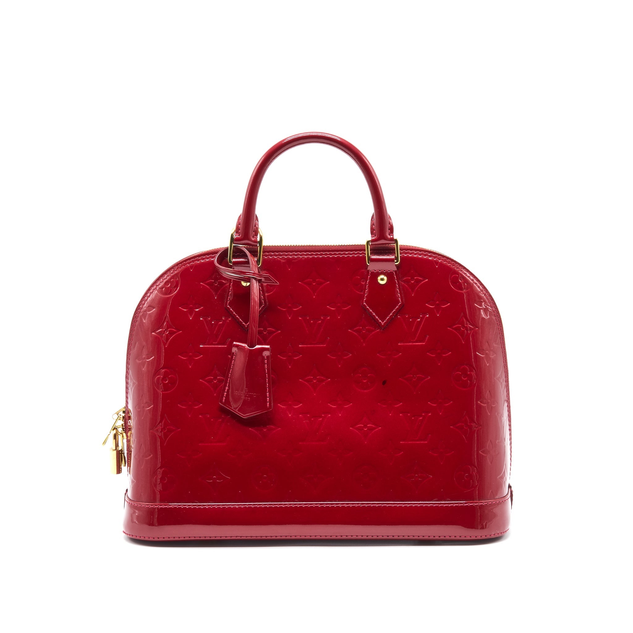 Louis Vuitton Alma PM Patent Leather Red GHW
