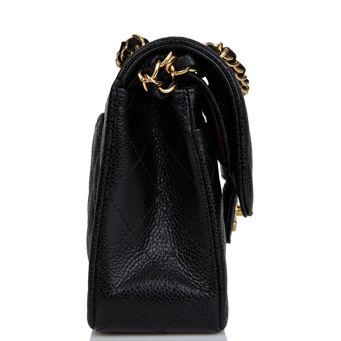 Chanel Small Classic Double Flap Black Caviar Gold Hardware