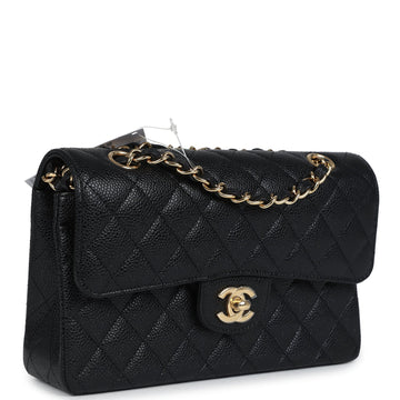 Chanel Small Classic Double Flap Bag Black Caviar Gold Hardware