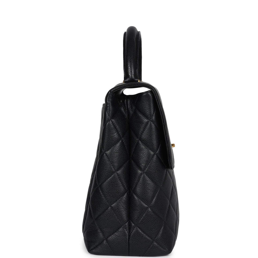 Chanel Kelly Flap Bag Black Caviar Gold Hardware