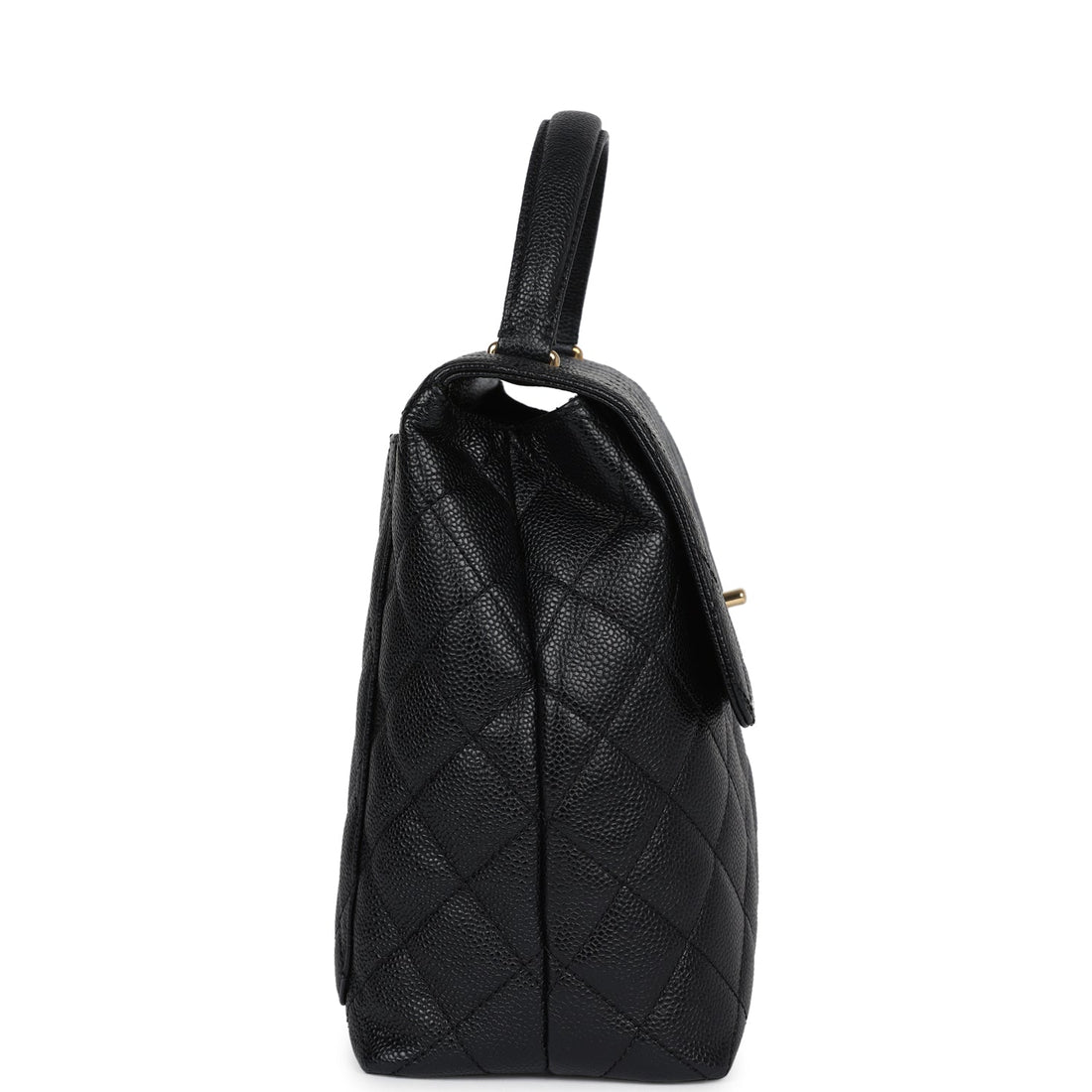 Chanel Kelly Flap Bag Black Caviar Gold Hardware