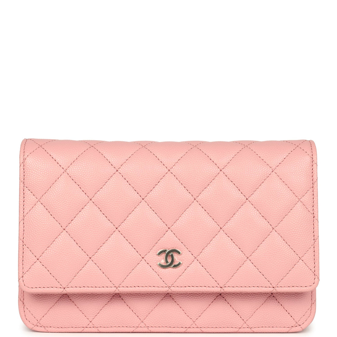 Chanel Wallet On Chain WOC Light Pink Caviar Light Gold Hardware