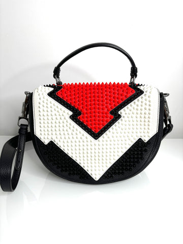 Christian Louboutin Panettone Spike Messenger Shoulder Bag