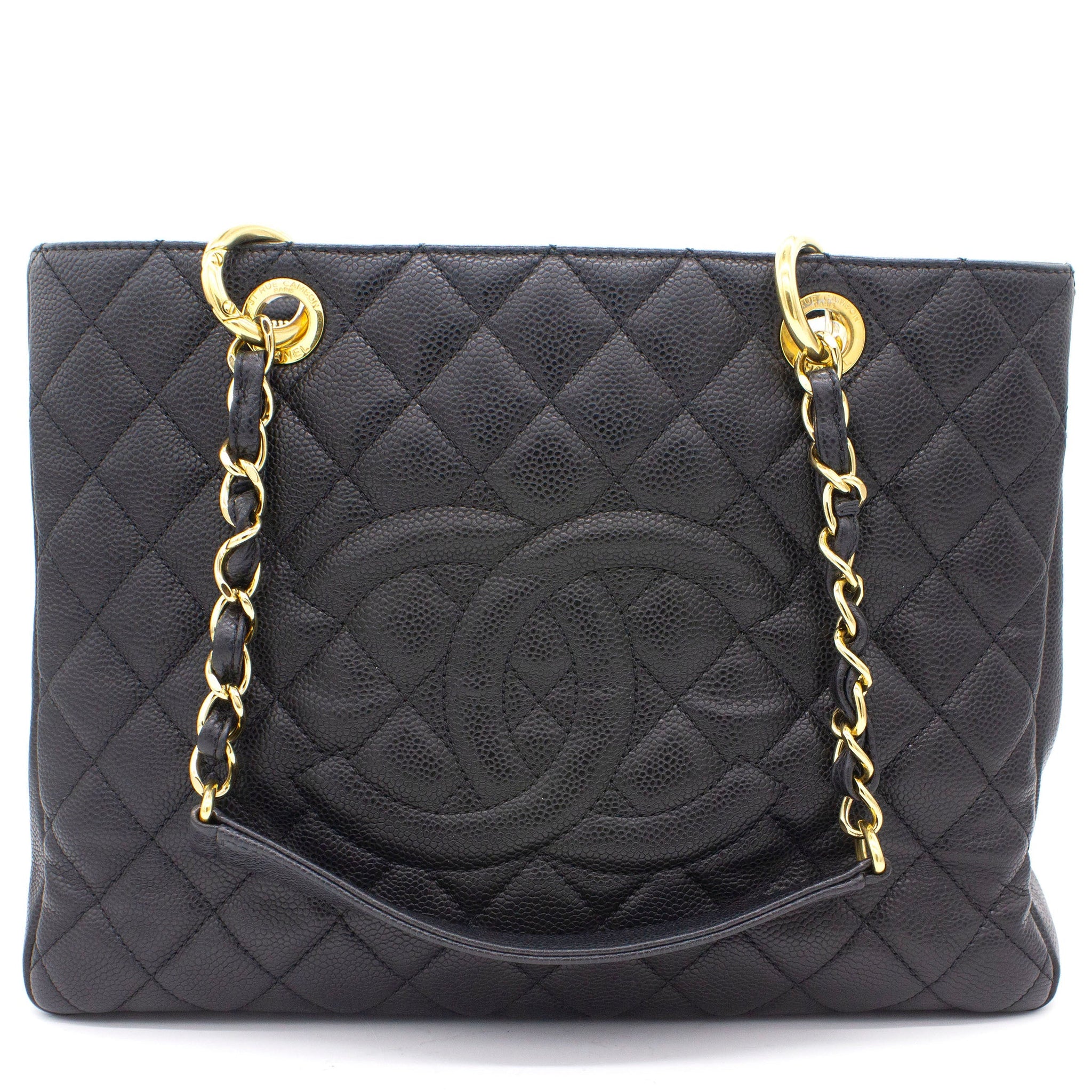 Chanel Caviar Grand Shopping Tote GST Black