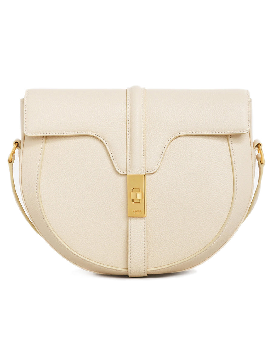 Besace 16 in Grained Calfskin Cream