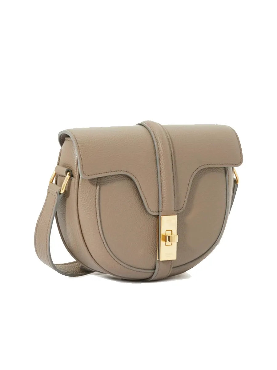 Celine Small Besace 16 in Grey Grained Calfskin