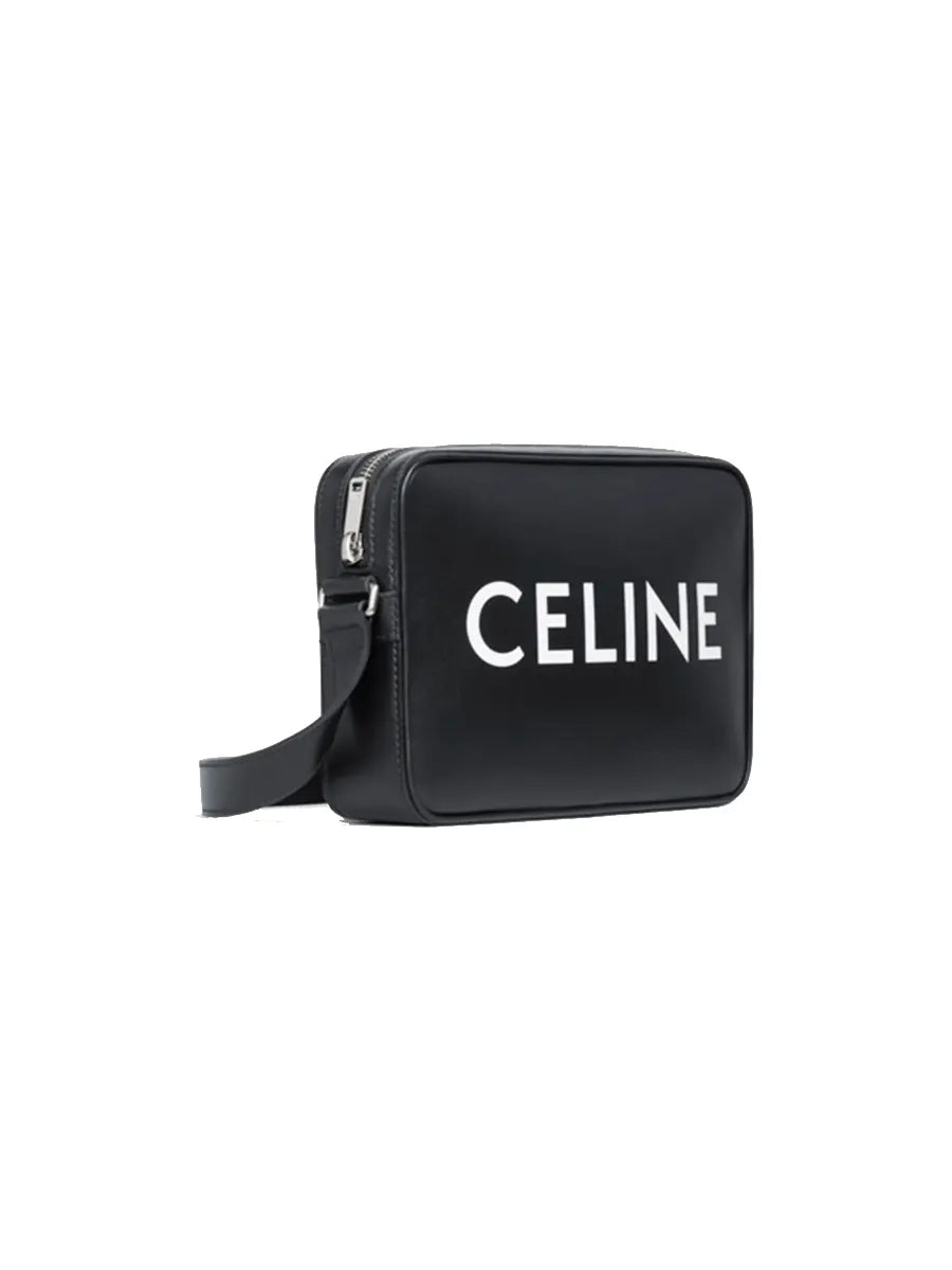 Medium Messenger Bag in Smooth Calfskin with Celine Print