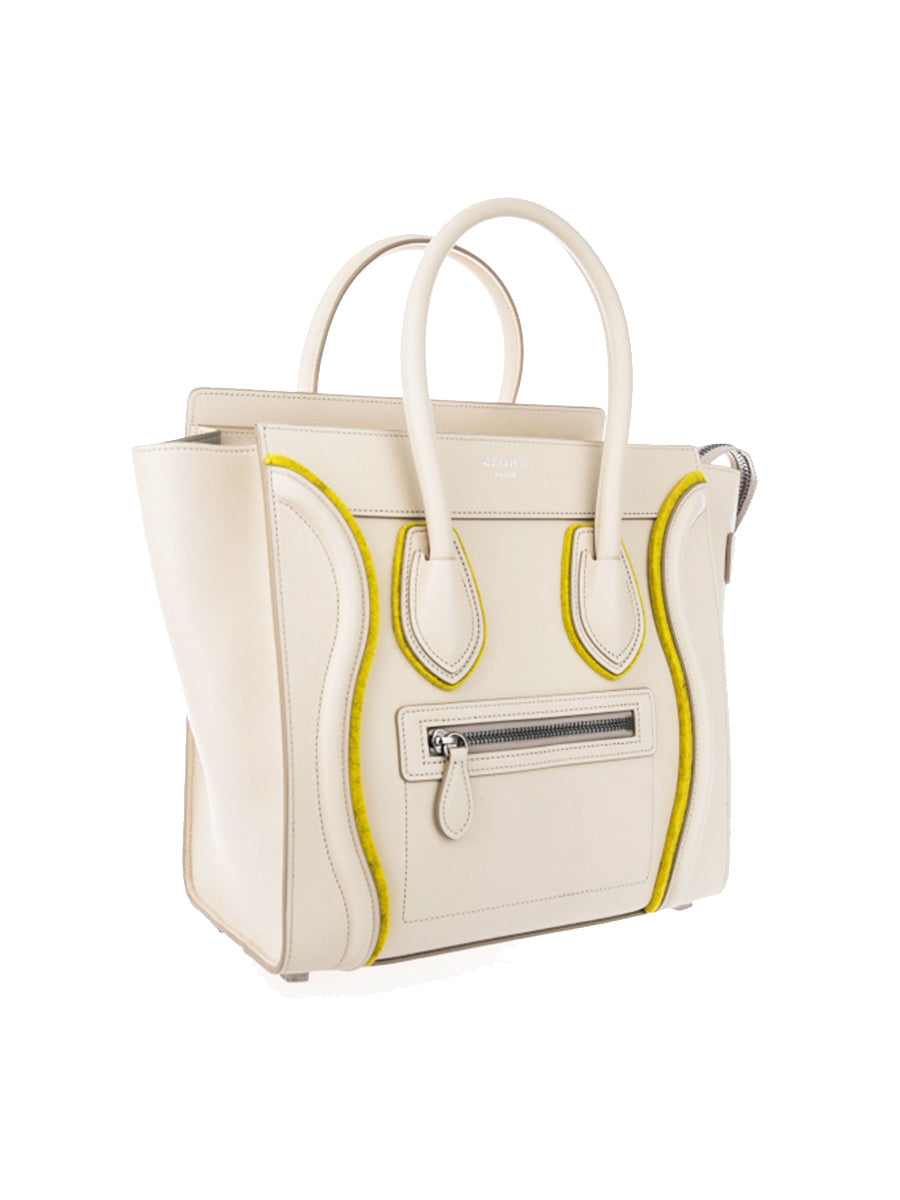 Micro Luggage Handbag in Smooth Calfskin