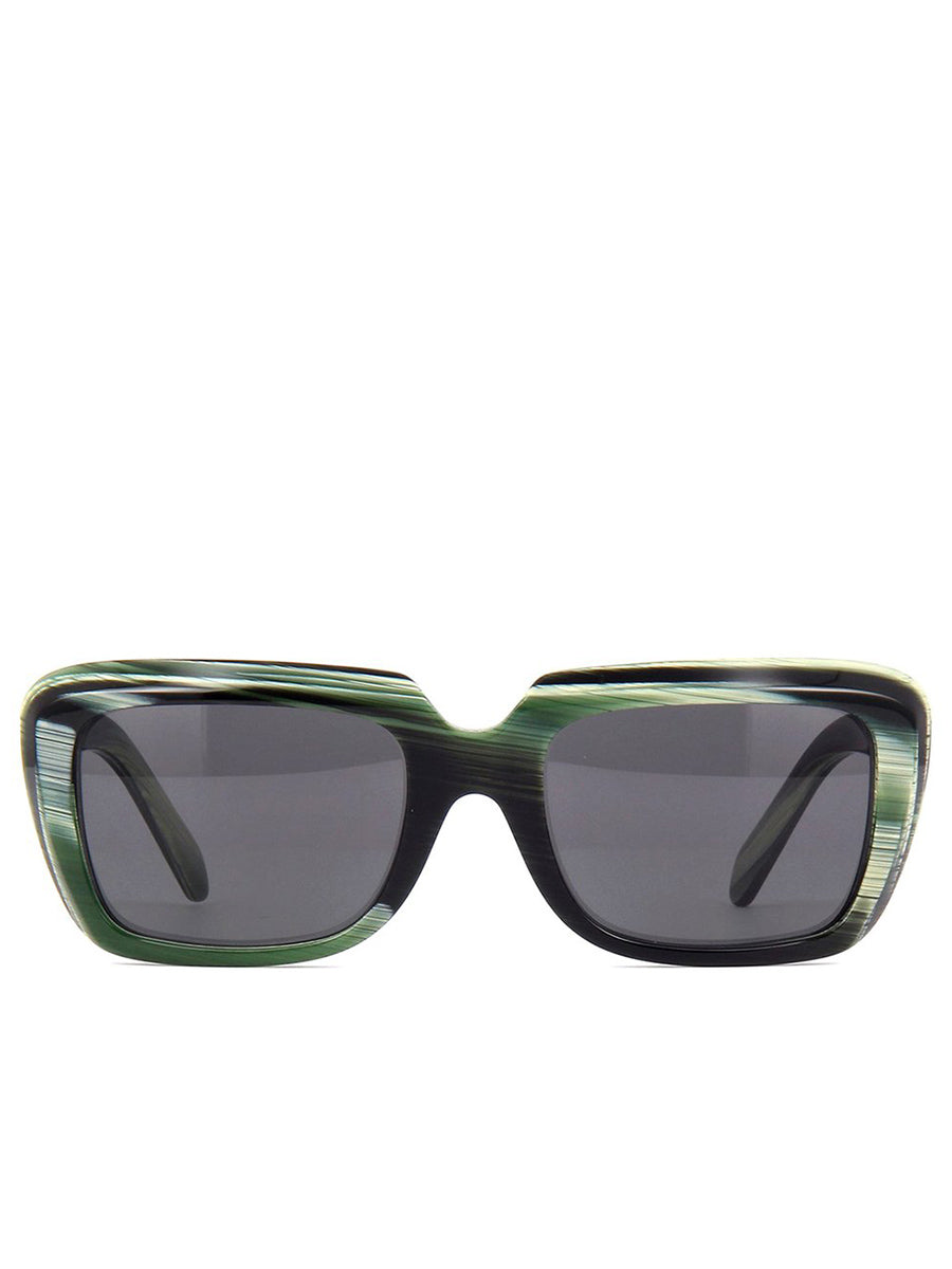 Celine Oversized Sunglasses in Green Horn