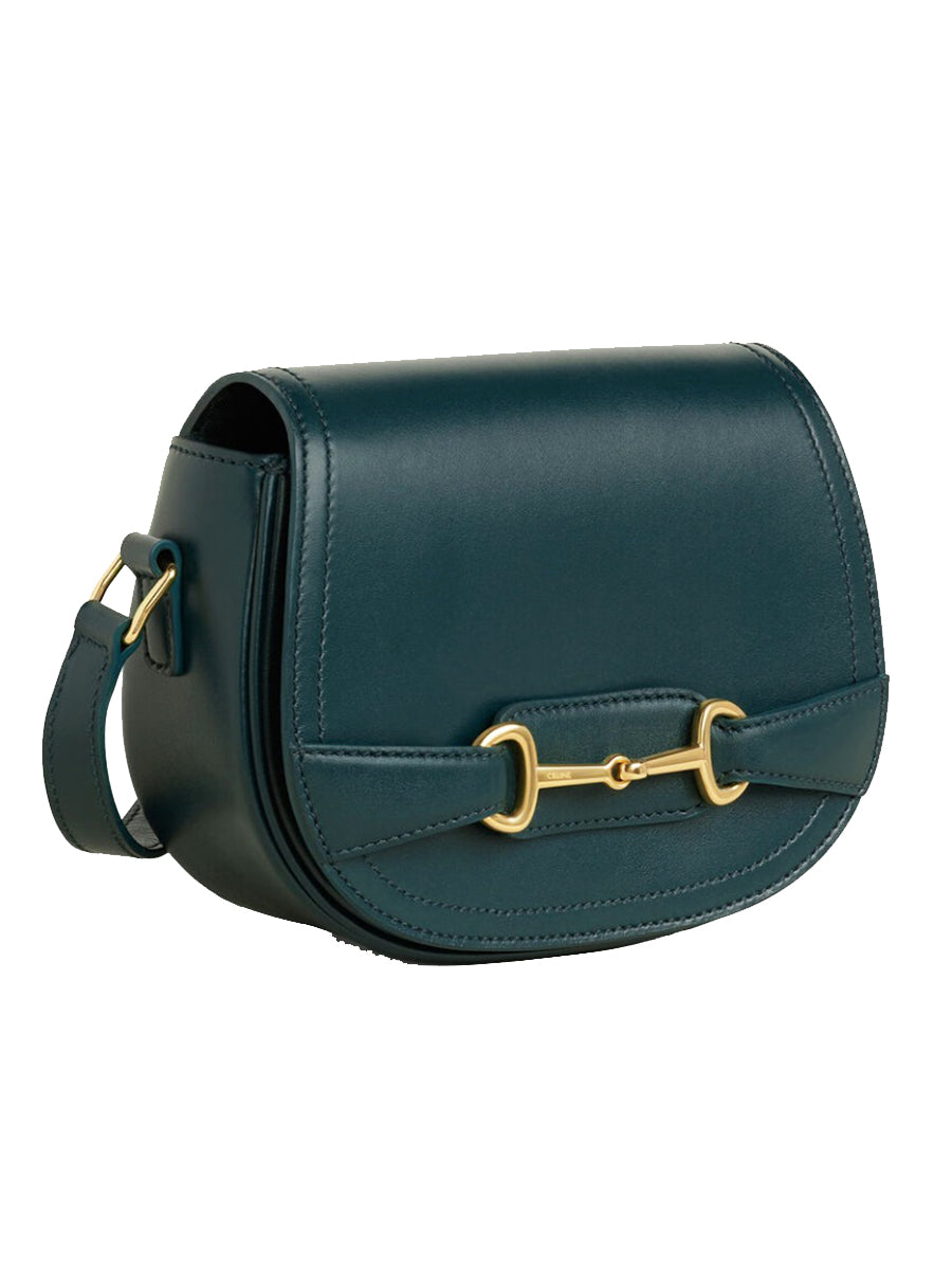 Small Crecy Bag in Shiny Calfskin Dark Green