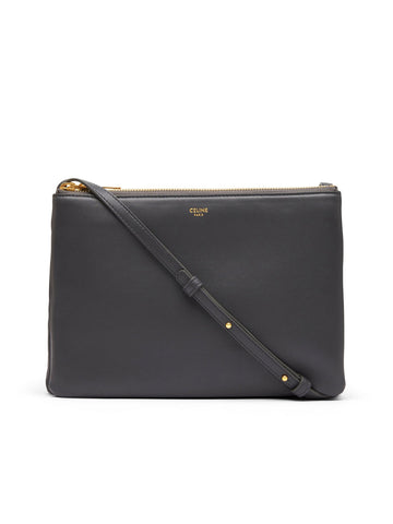 Large Trio Bag in Smooth Lambskin Grey