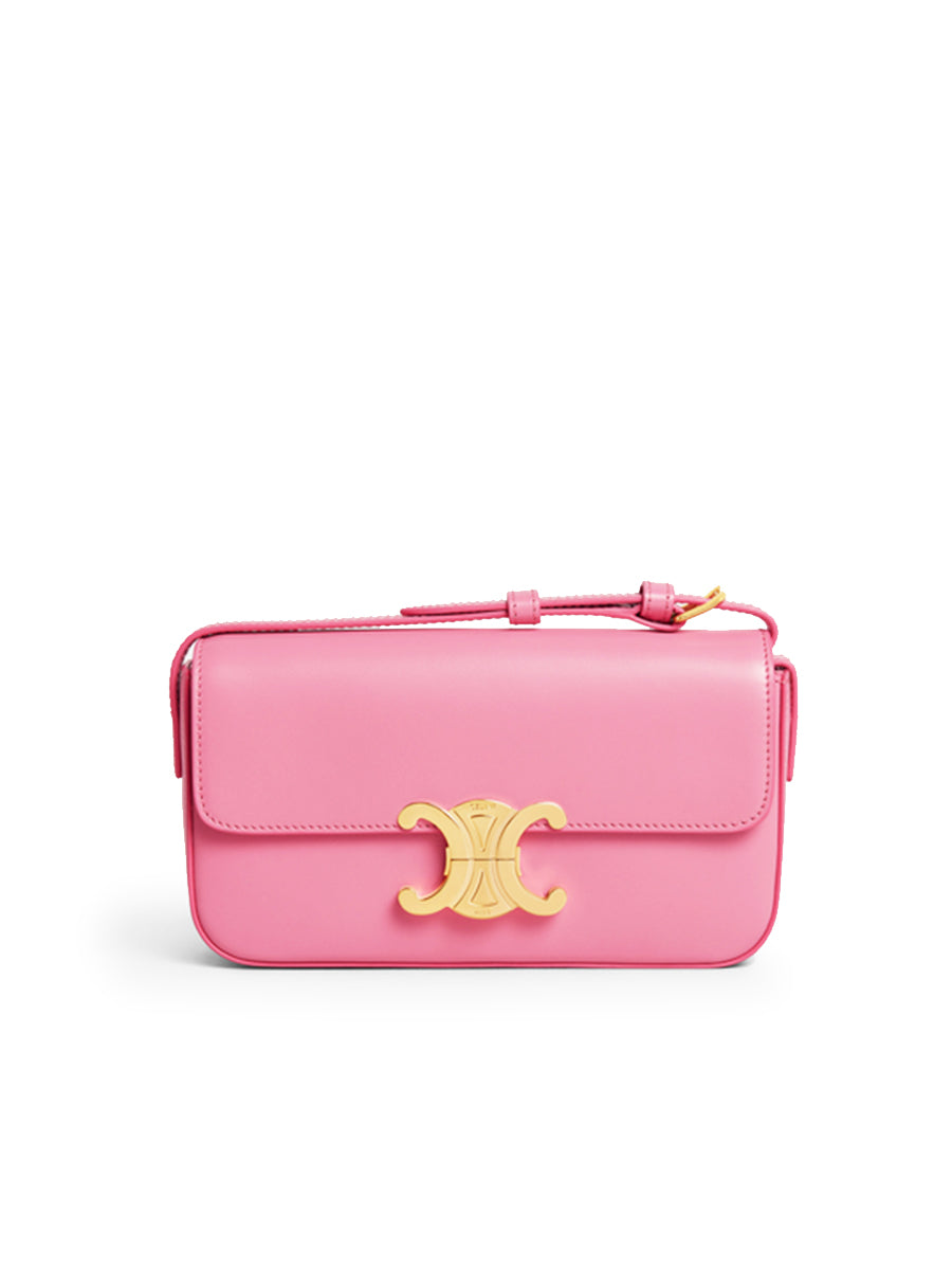 Triomphe Shoulder Bag in Shiny Calfskin