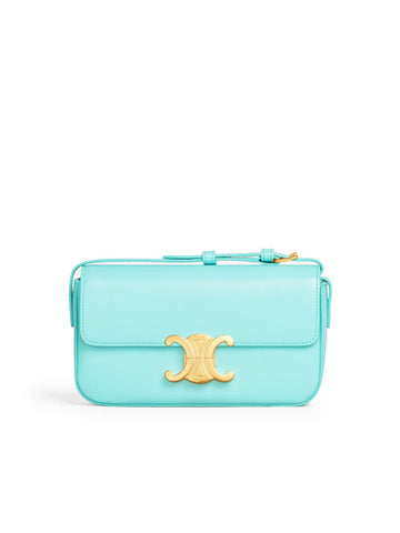 Triomphe Shoulder Bag in Shiny Calfskin