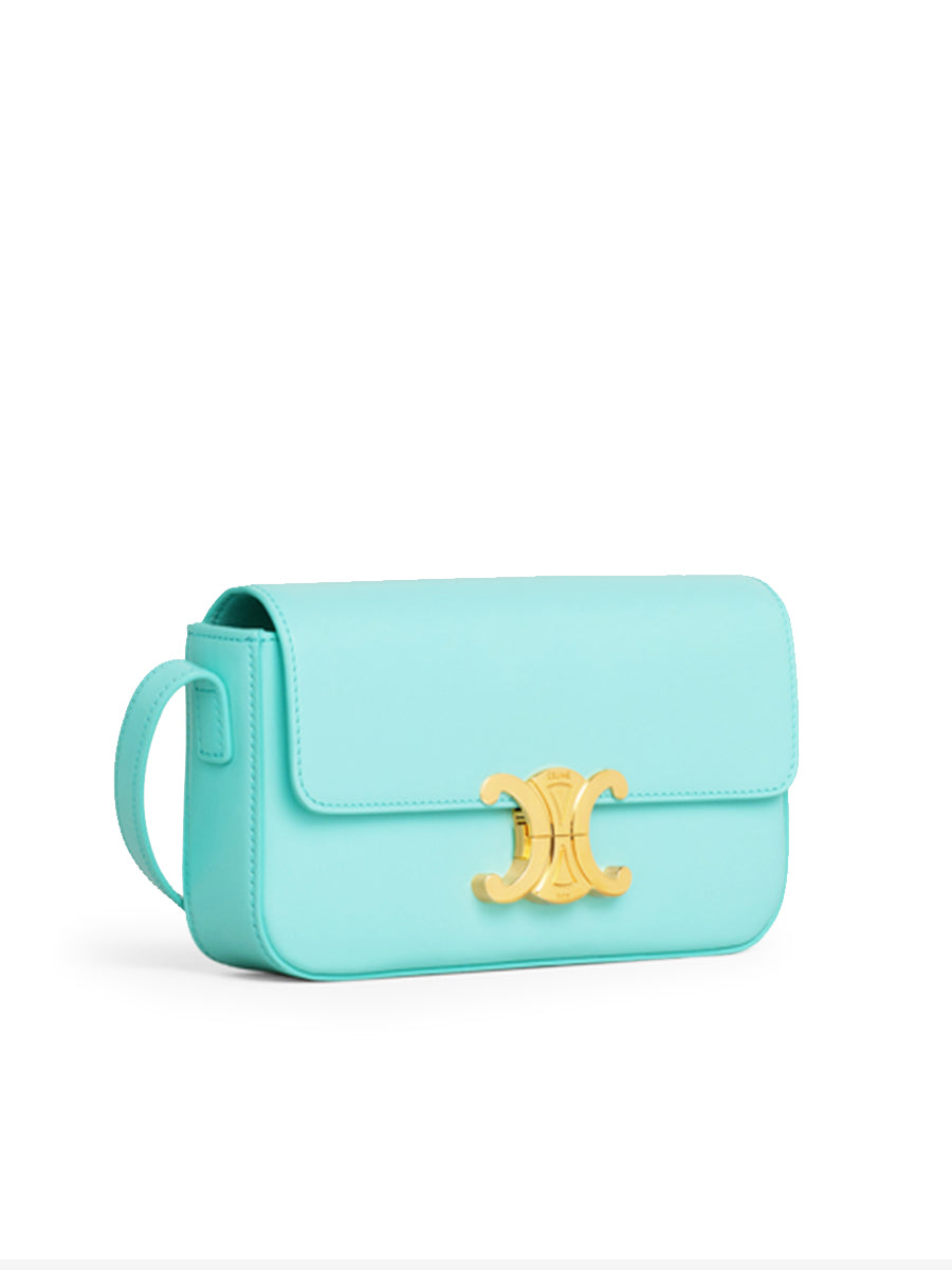 Triomphe Shoulder Bag in Shiny Calfskin