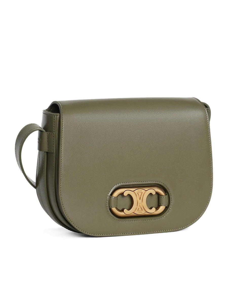 Medium Maillon Triomphe Bag in Army Green
