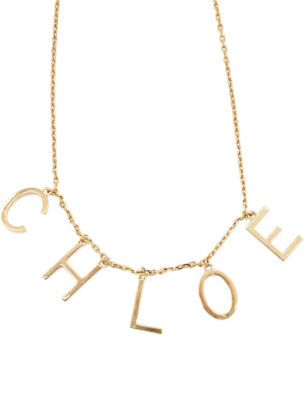 CHLOÉ Letters Necklace with Adjustable Clasp