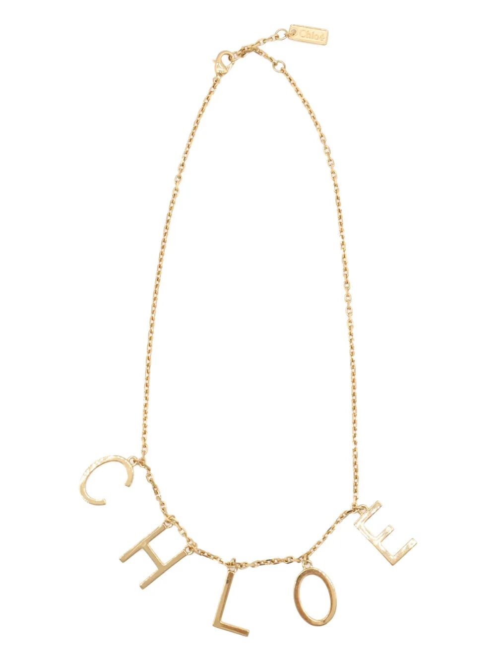 CHLOÉ Letters Necklace with Adjustable Clasp