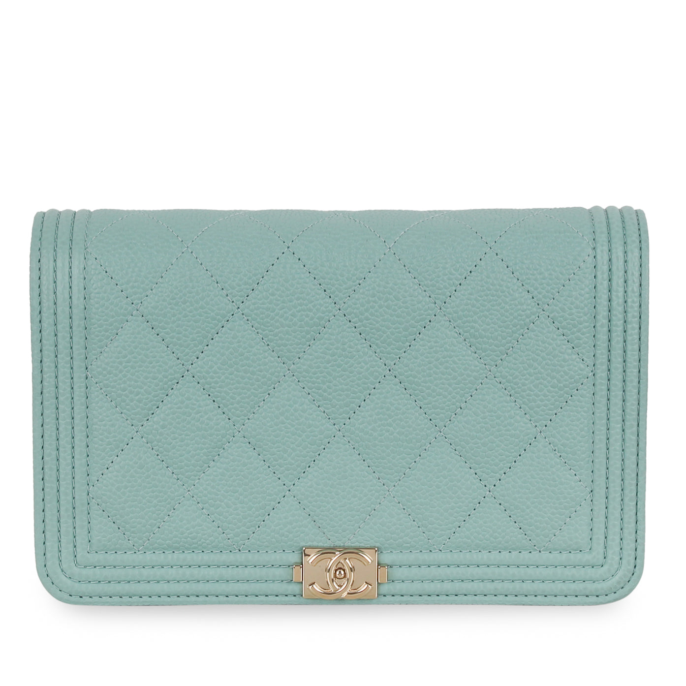 Chanel Boy WOC Tiffany Blue Caviar