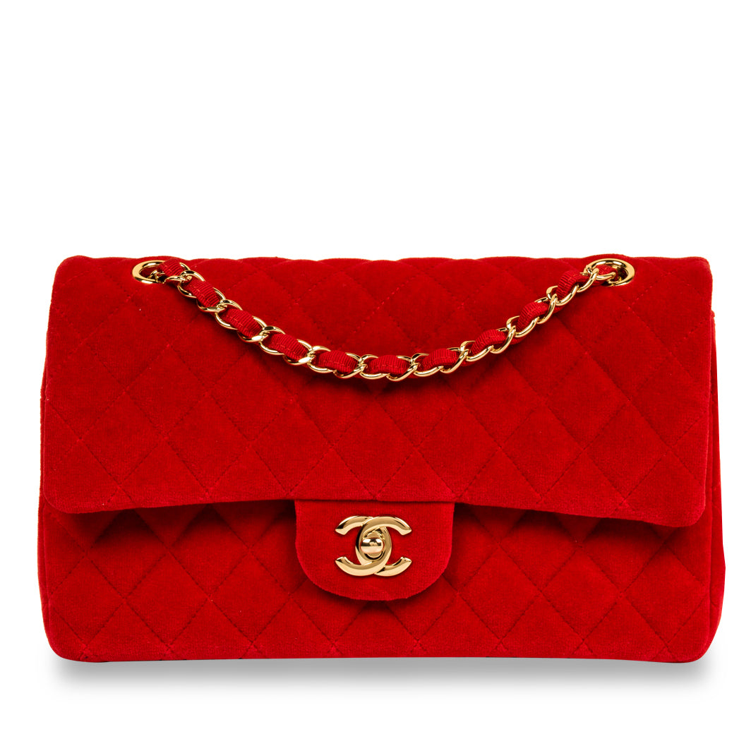 Chanel Classic Flap Bag Medium Velvet