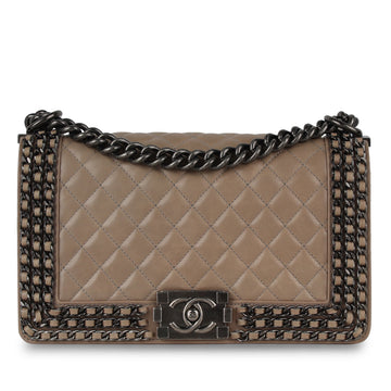 Chanel Enchained Boy Bag Old Medium