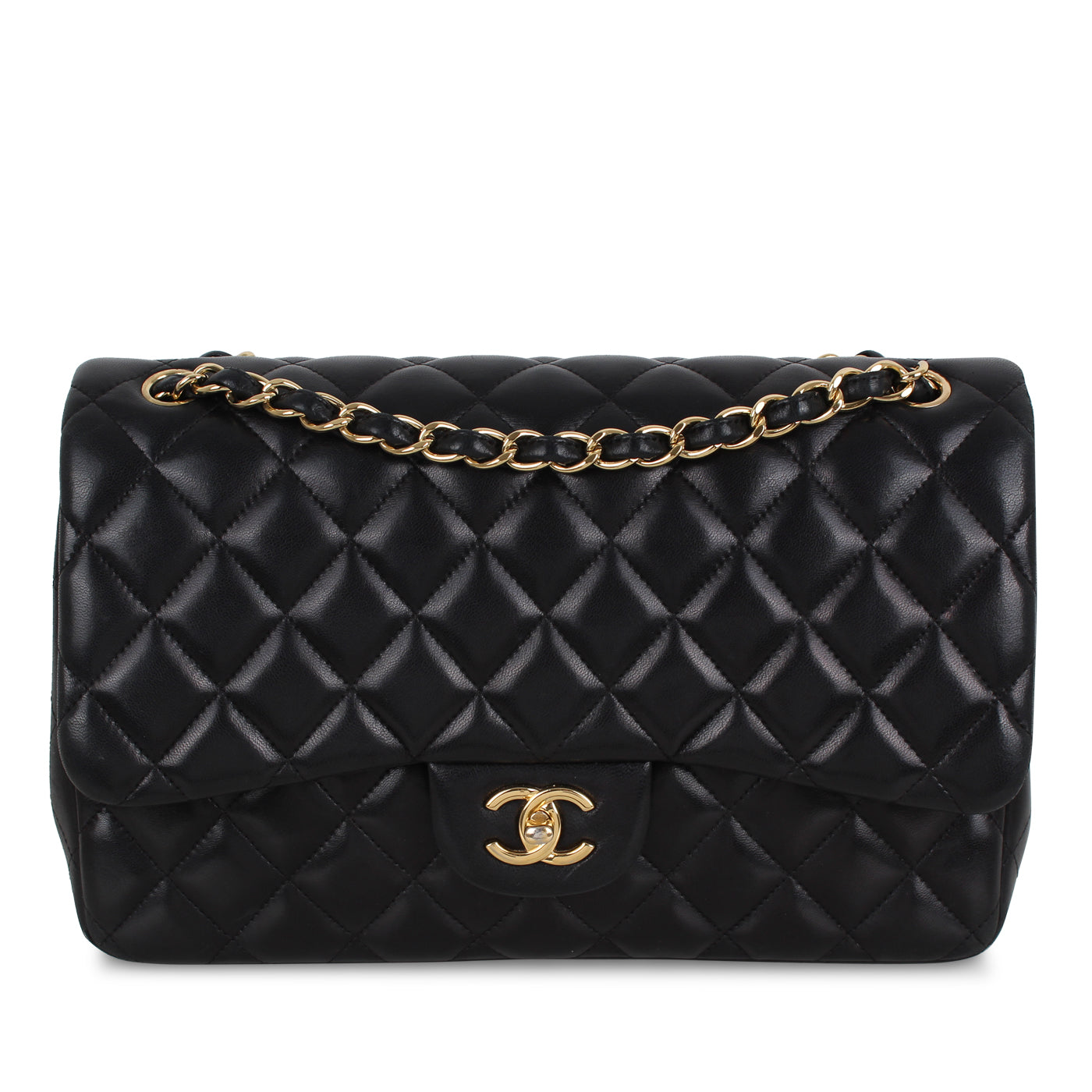 Chanel Classic Flap Bag Black Jumbo