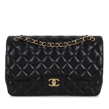 Chanel Classic Flap Bag Black Jumbo